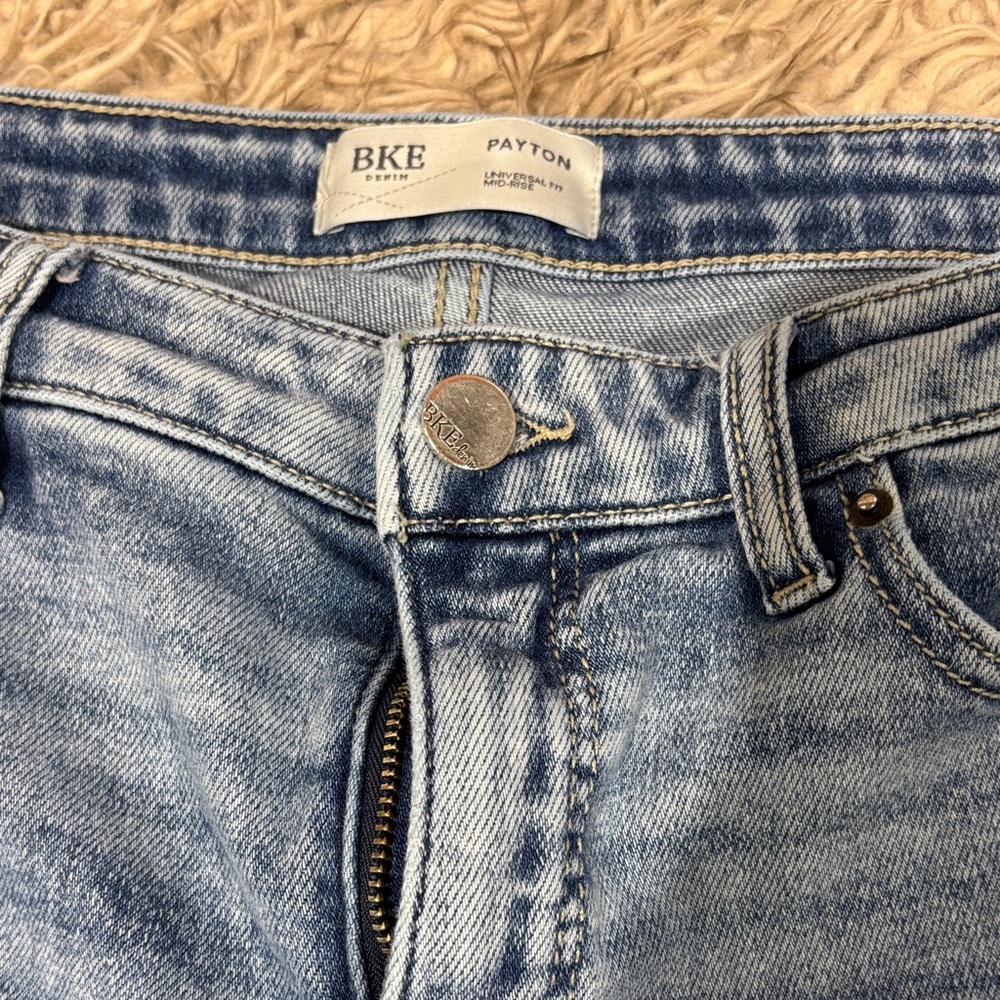 BKE Women's Boyfriend Jeans in Classic Blue - Picture 3 of 5